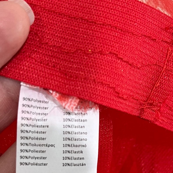 NWT Claire’s Cherry Red Tule Mini Skirt with Ribbon Hemlines - Picture 2 of 13